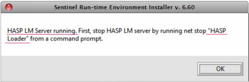  HASP LM Server running